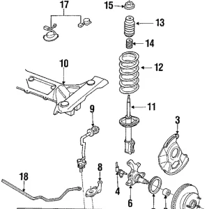 Steering Knuckle - Mazda (H260-33-021)