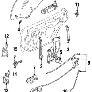 Window Regulator - Mazda (HG30-72-560D)