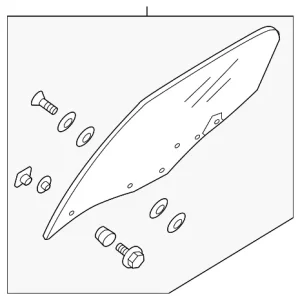Door Glass - Mazda (NA1P-58-510C)