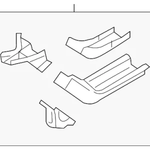 Rear Rail Assembly - Mazda (F151-53-390B)