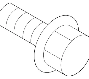 Engine Coolant Thermostat Housing Bolt - Mazda (9FA0-23-167M)