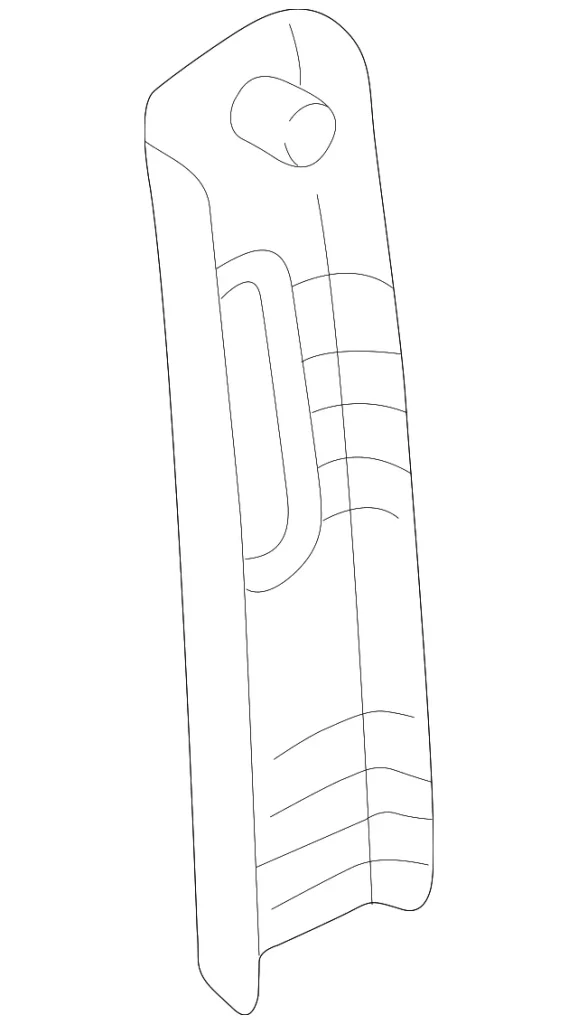 Upper Center Pillar Trim - Mazda (L145-68-190-80)