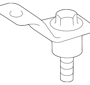 Seat Belt Anchor - Mazda (GK2A-57-77ZA)