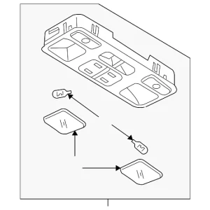 Overhead Console - Mazda (GJ6R-69-970B-77)