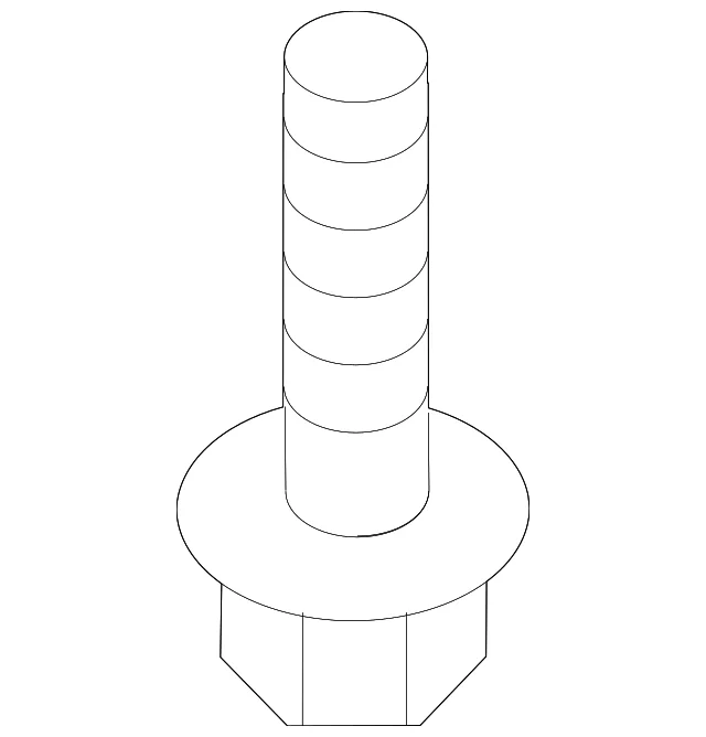 Engine Cradle Rear Bolt - Mazda (9YA0-21-449)