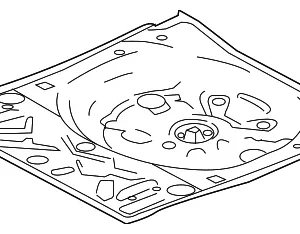 Rear Floor Pan - Mazda (GHY6-53-750)