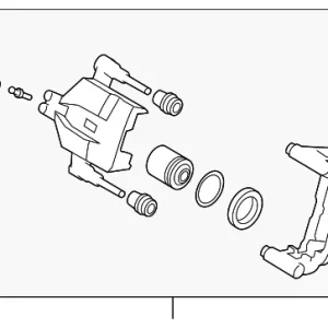Caliper Assembly - Mazda (L2Z6-26-98ZA)