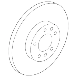 Disc Brake Rotor Front - Mazda (GP7Y-33-25XB)