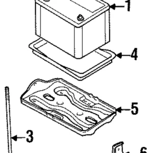 Battery Tray - Mazda (BG63-56-032A)