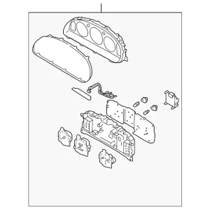 Cluster Assembly - Mazda (TC46-55-430A)