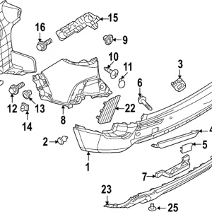 Shield(L) Splash R.Bumper - Mazda (VC85-50-350)