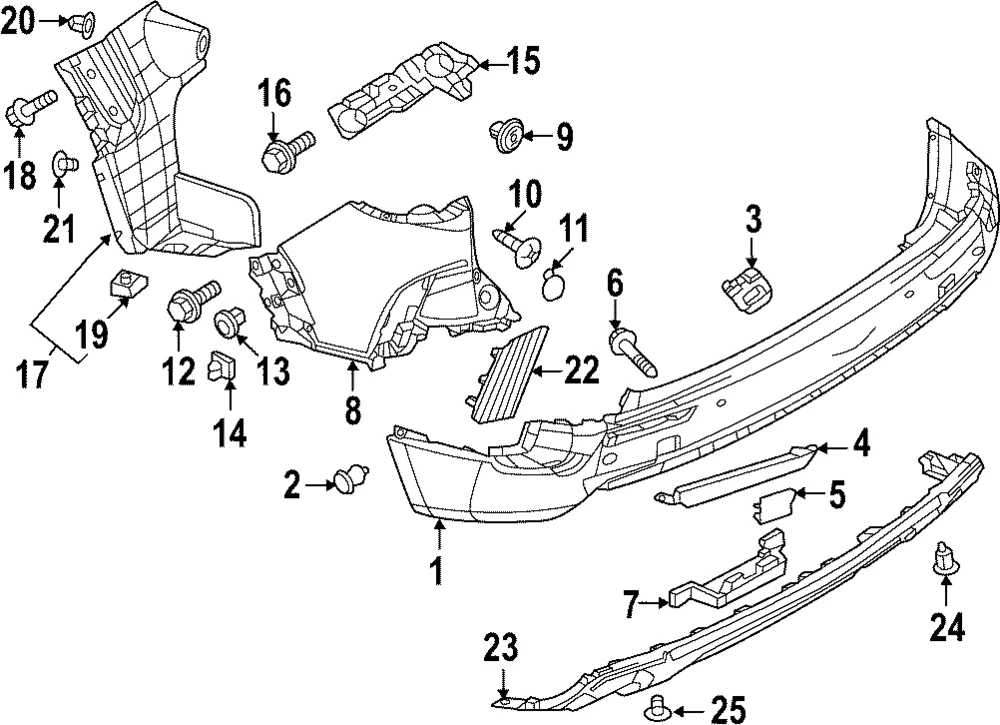 Shield(L) Splash R.Bumper - Mazda (VC85-50-350)