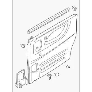 Door Trim Panel - Mazda (LD47-68-520B-05)