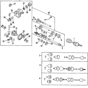 Rear Pinion Bearing - Mazda (0221-27-210)