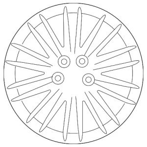 Wheel, Alloy - Mazda (9965-06-7580)