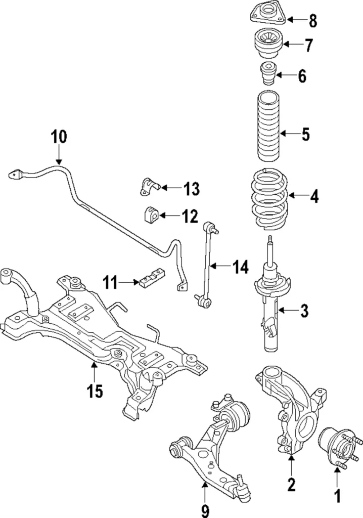 Knuckle(L) Steering - Mazda (BP4L-33-031A)