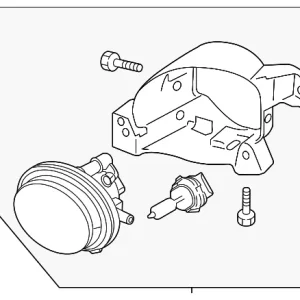 Fog Lamp Assembly - Mazda (BGV8-51-680A)