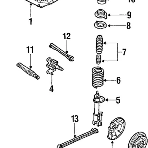 Upper Seat Mount Bushing - Mazda (B092-28-390A)