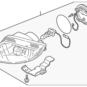 Fog Lamp Assembly - Mazda (TC86-51-680A)