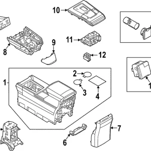 Rear Power Outlet Cover - Mazda (DN4K-66-220)