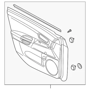Trim Panel Assembly - Mazda (BAN7-68-42YD-02)