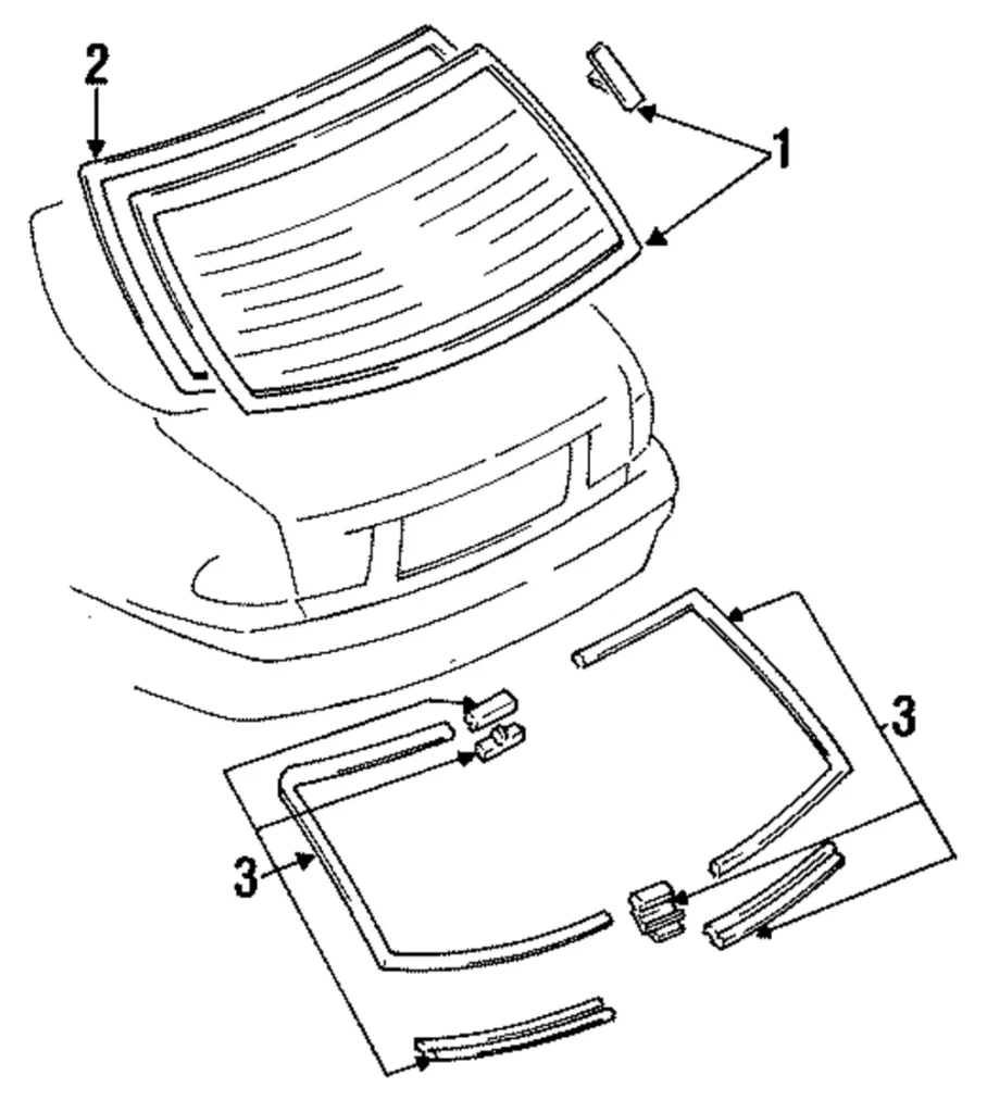 Back Glass - Mazda (GB8A-63-930)