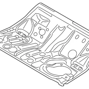 Center Floor Pan - Mazda (B45A-53-721)