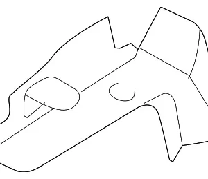Panel Reinforced - Mazda (LC62-53-580E)