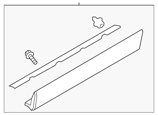 Lower Molding - Mazda (TK48-51-RB0B)