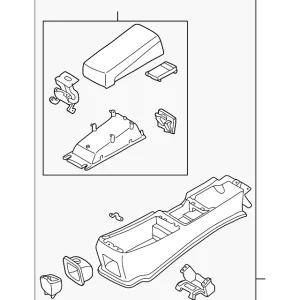 Console Assembly - Mazda (TB94-64-410F-02)