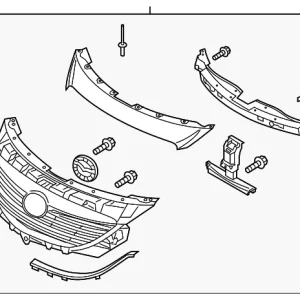 Grille Assembly - Mazda (TK21-50-710D-12)