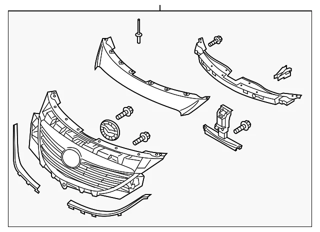 Grille Assembly - Mazda (TK21-50-710D-50)