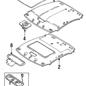 Overhead Console - Mazda (EA05-69-970C-06)