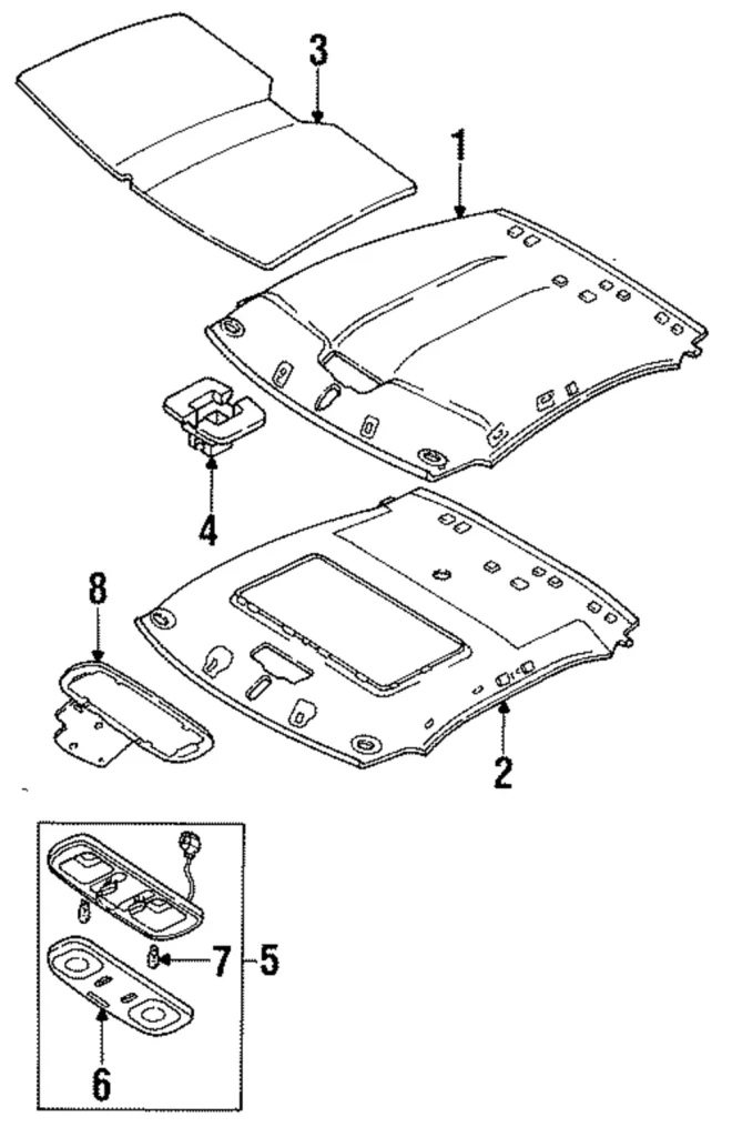 Headliner Fastener - Mazda (M001-68-AE1)