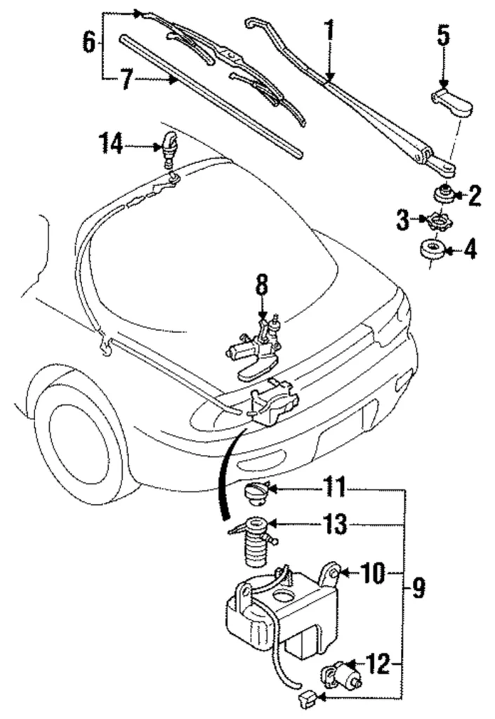Washer Pump - Mazda (FD02-67-482)