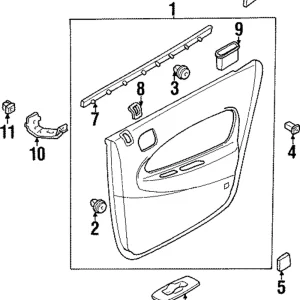 Switch Panel Retainer - Mazda (BC1D-68-414)