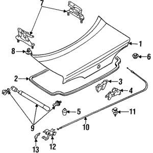 Weatherstrip - Mazda (GA2A-56-951C)
