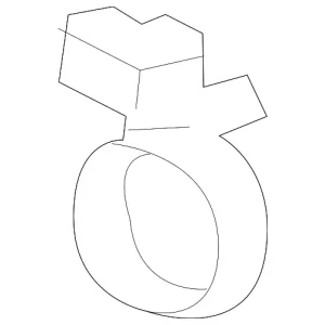 Drain Hose Clip - Mazda (B501-67-C93)