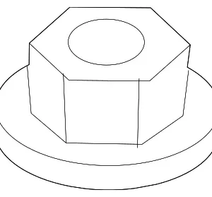 Side Mount Bracket Nut - Mazda (9YB0-41-203)