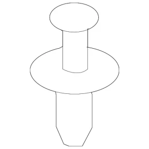 Inter-Cooler Duct Rivet - Mazda (C235-51-PS7)