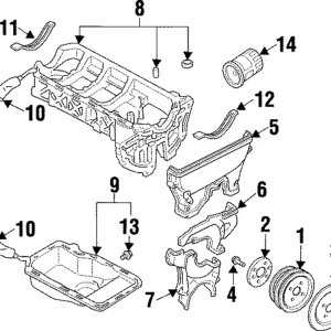Oil Pan - Mazda (B6BF-10-400A)