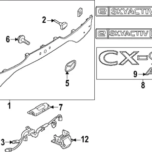 Applique Panel - Mazda (KMV6-50-850A-13)