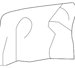 Wheel Opening Molding Bracket - Mazda (KB8A-51-U30)