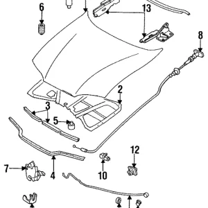 Release Cable - Mazda (GA2A-56-720A)