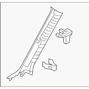 Windshield Pillar Trim - Mazda (BCJH-68-160A-75)