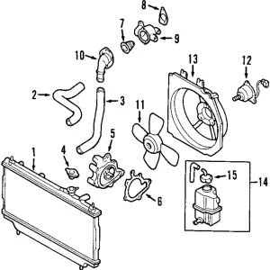 Water Pump - Mazda (FS01-15-010R-MF)