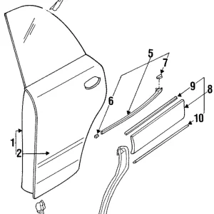 Weatherstrip - Mazda (HG30-72-770F)