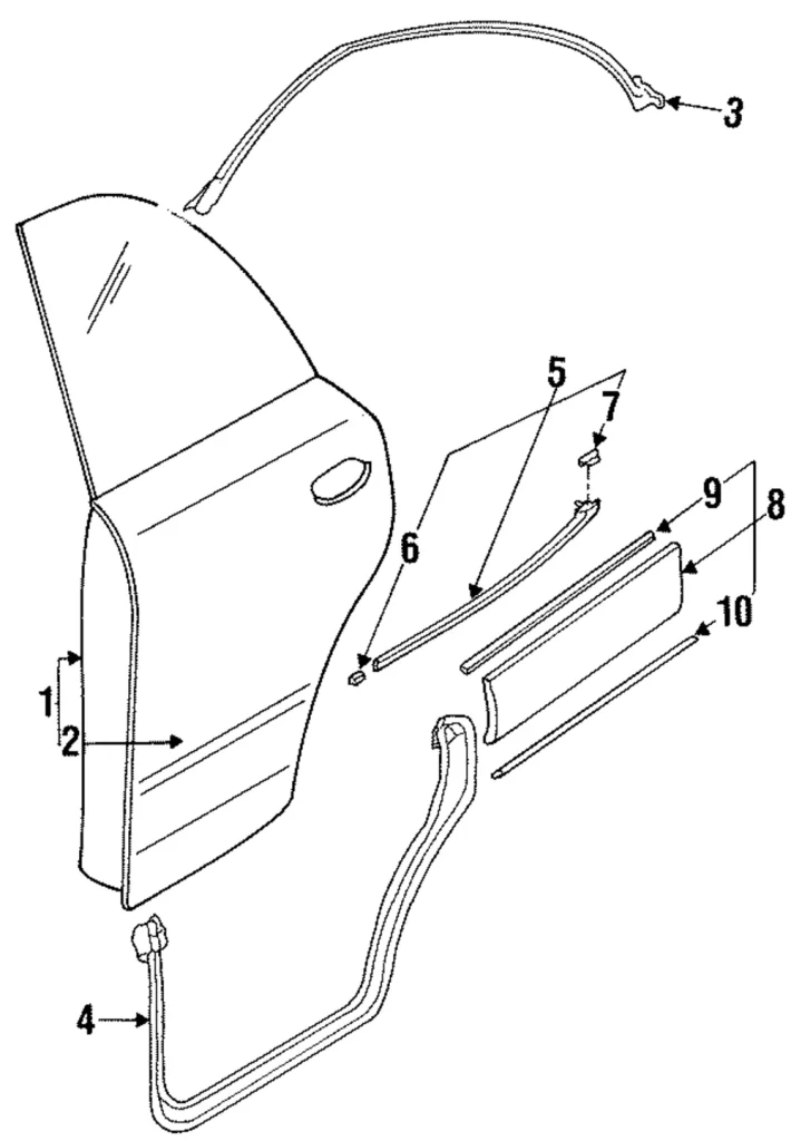 Door Shell - Mazda (HG30-72-020G)