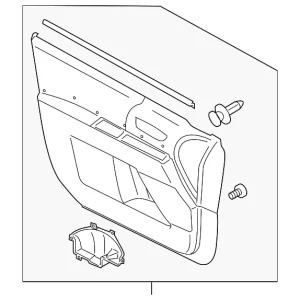 Door Trim Panel - Mazda (CE49-68-420B-02)