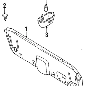 Trunk Lid Trim Clip - Mazda (B003-68-865-00)